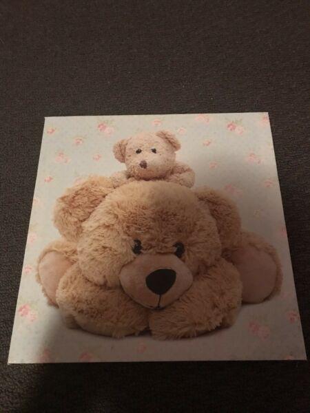 Teddy bear canvas