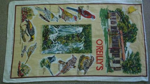 Souvenir Tea Towel Lamington National Park Birds/O'Reilly's
