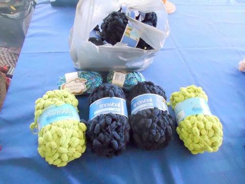Assorted crochet or knitting yarn