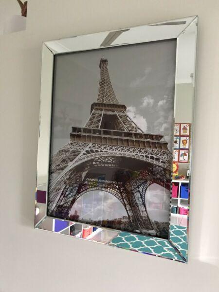Eiffel Tower Mirrored Picture Frame