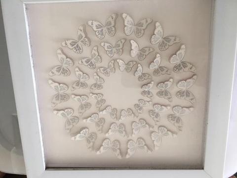3D Butterfly pictures in frames x 2