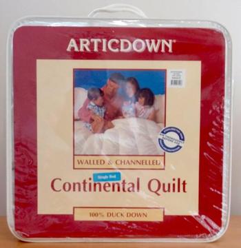 100% DUCK DOWN SINGLE BED CONTINENTAL QUILT - BRAND NEW!
