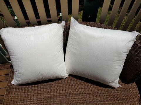 2 x good quality Euro pillows