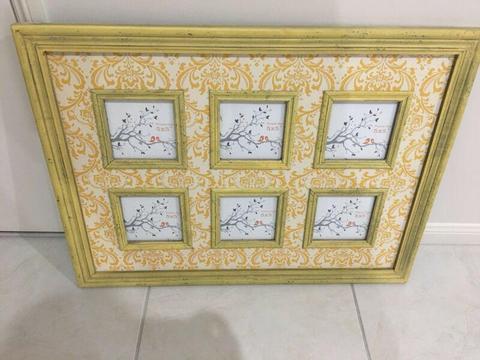 Yellow picture frame