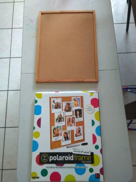 Poloarid cork board / white board / photo frame