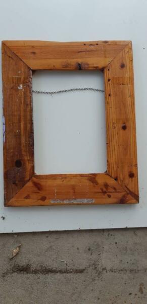 Old larhe wooden picture frame