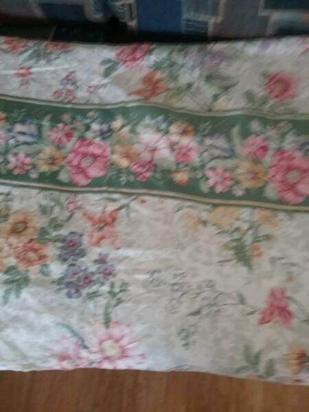 Floral single bed quilt cover