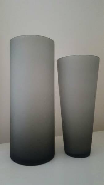 Grey vases