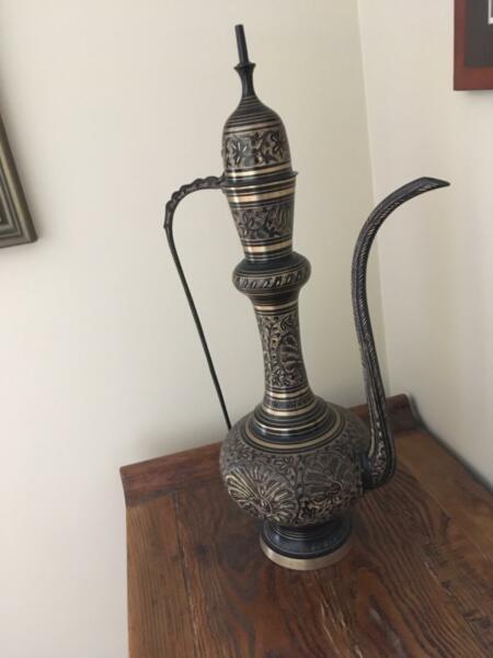 SOLID BRASS AFTARBAR VASE FROM MOROCCO