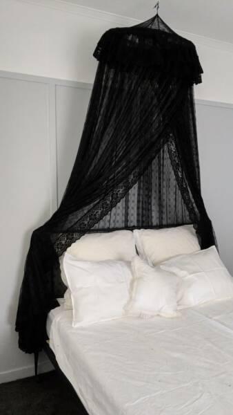 Black Lace bed canopy