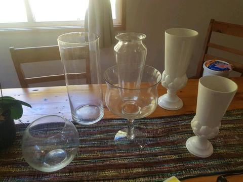 Vases - Glass and Ceramic - assorted
