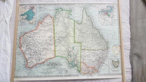 Map of Australia 28 x 20