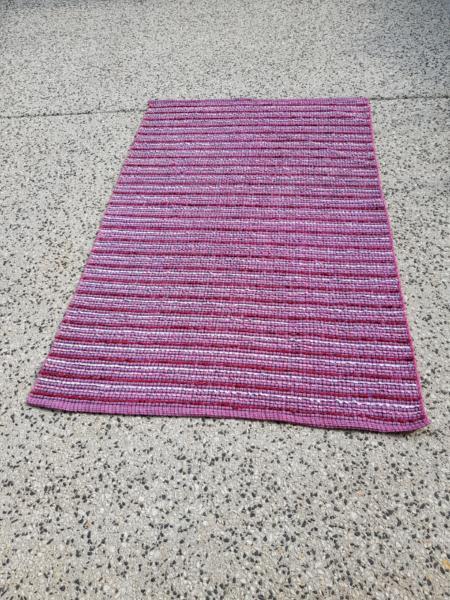 Pink double sided mat cleaned and sanitized