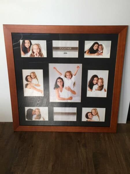 Set of 2 large timber picture frames