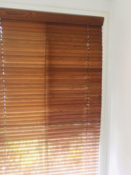Wooden blinds. 240 x 210cm