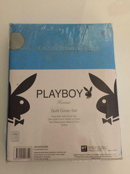 Playboy duvet/quilt king size cover