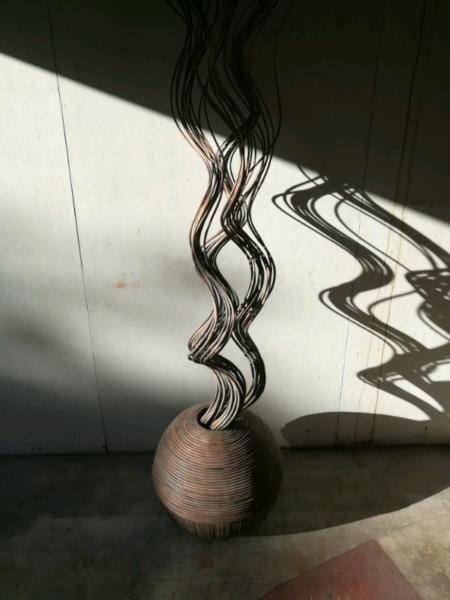 Vase and willow sticks for sale
