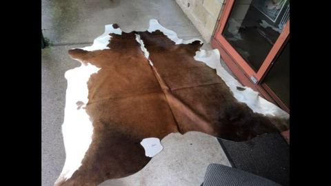 Leather cow hide rugs Brazilian Brazil hides South American