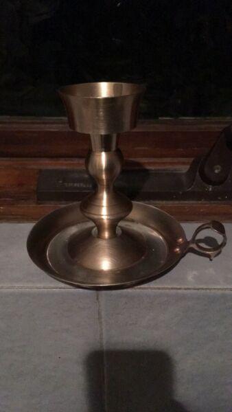 Solid Brass Candle Holder