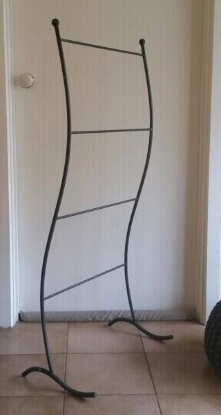 Wrought iron towel stand (make an offer)