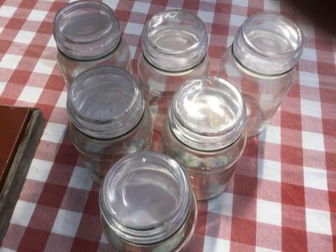 Storage glass jars