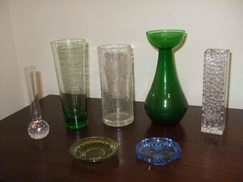 Glassware in Good Condition incl Vases, Small Dishes and a Glass