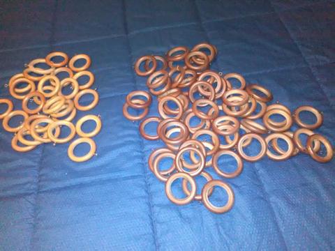 Curtain track rings