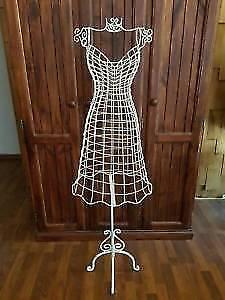 Shabby Chic, Vintage, Wrought Iron, Off White Display Mannequin