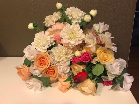Artificial flowers- wedding centrepieces