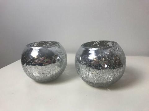 Small Silver Tea Light Candle Holders FREE