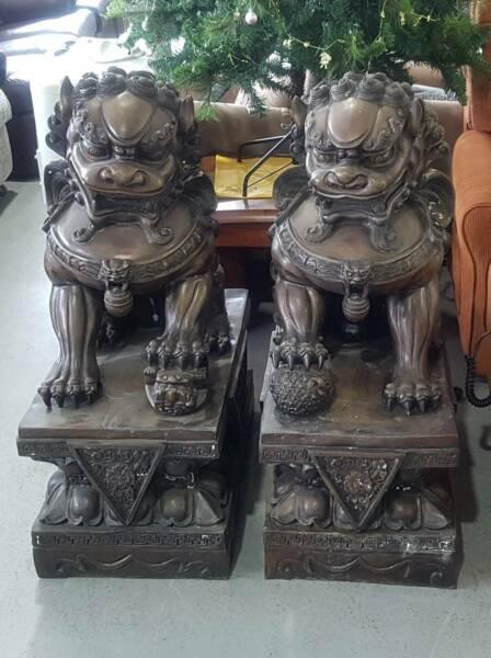 Chinese Guardian Lion Statues