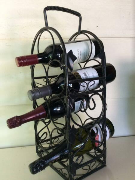Ornate 7 bottle wine rack