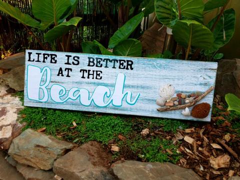 Wooden beach theme Wall hanging