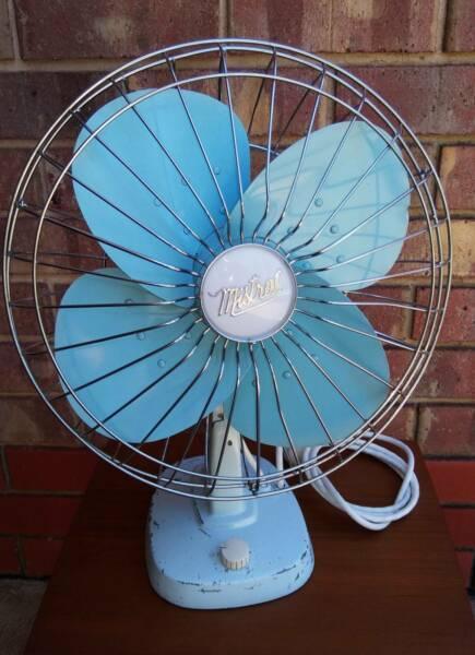 Vintage Blue Mistral Desk Fan