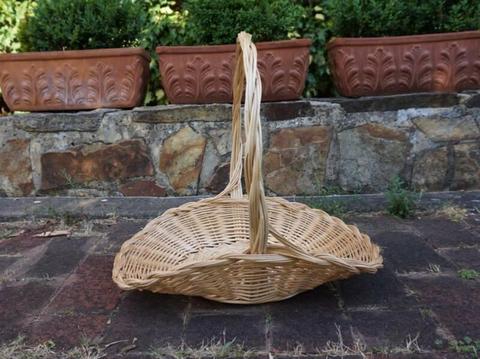 Large Cane Flower Basket 46 x 38 x 42cm high
