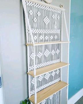 macrame shelves