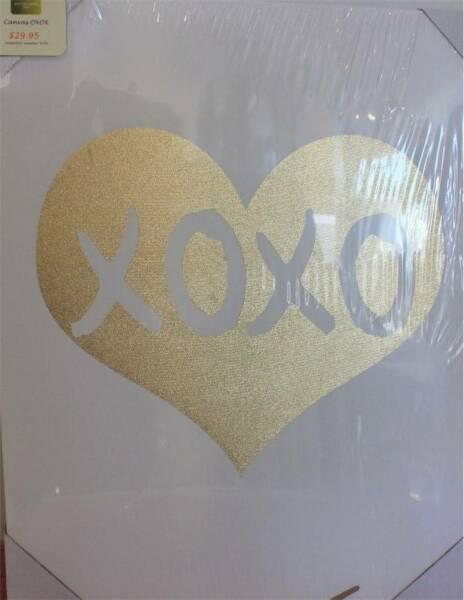 XOXO Canvas Foil Print (Brand New) #4294