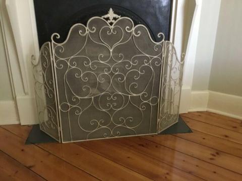 French ornate fire screen in excellent condition