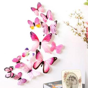 12pcs 3D Butterfly Decal Wall Stickers