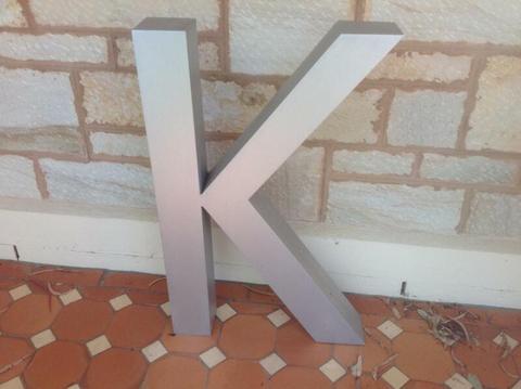 Large metal Letter 'K'
