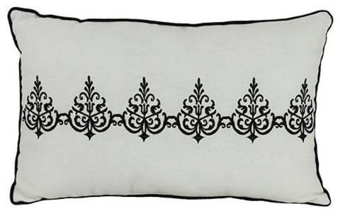 Ornate Black Cushion (Brand New) #3821