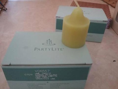PartyLite Votive Candles x 6 in Lime twist fragrance. New in box