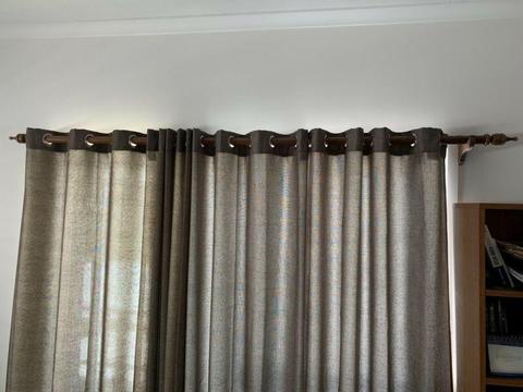Wooden Curtain rails