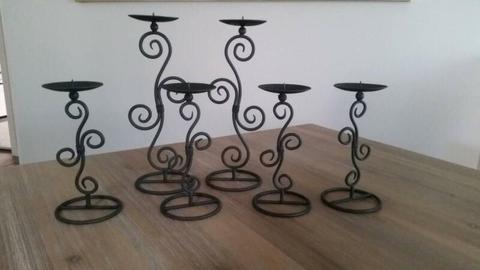 Cast Iron Candle Holders in great condition