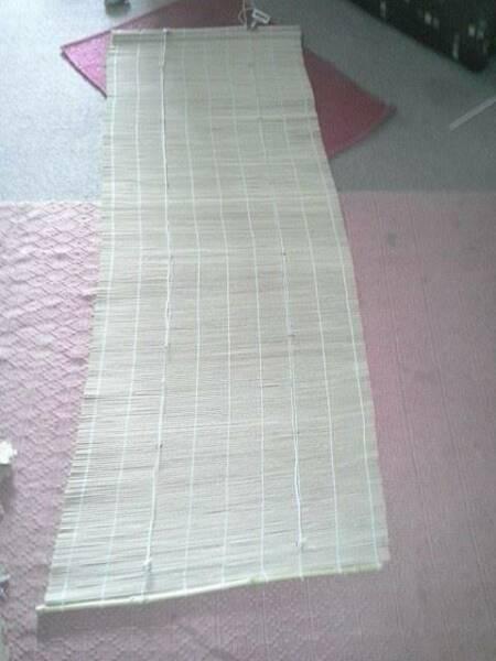 NATURAL MATCH STICK ROLL UP BLIND EXCELLENT CONDITION
