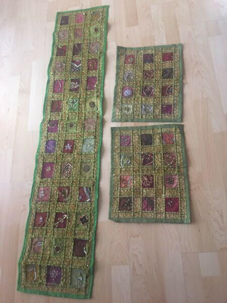 Coffee table runner and side table runners