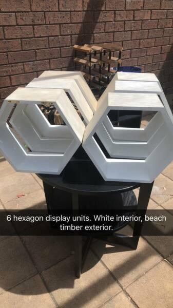 Hexagon display units