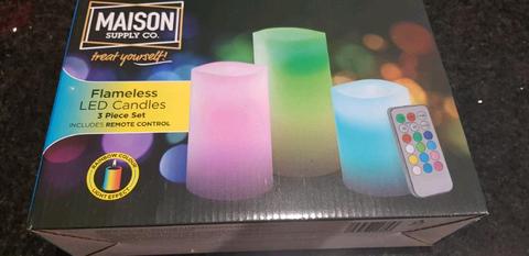 Brand New Flameless Candle Set