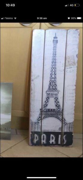 Eiffel Tower Paris canvas box cushions