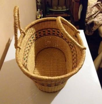 Vintage basket with handles